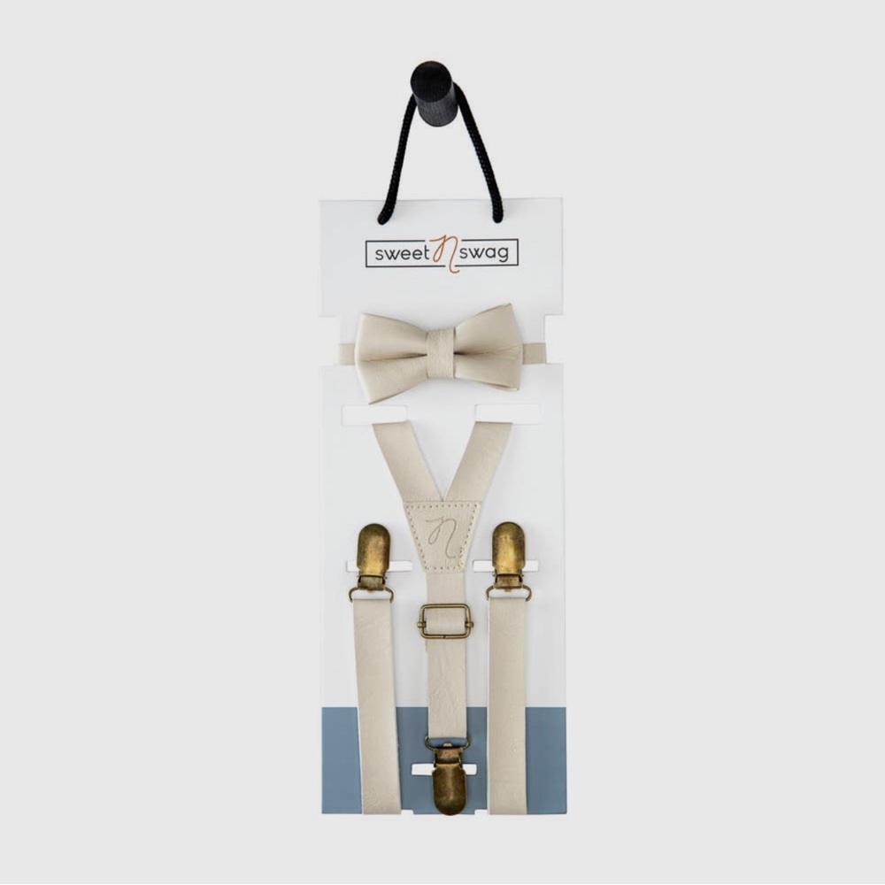 Toddler Bow Tie & Suspenders